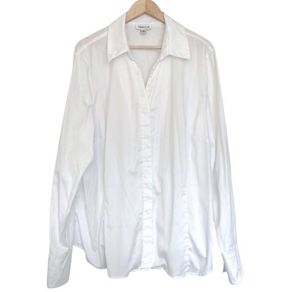 COLDWATER CREEK Button Up Shirt Long Sleeve White - Picture 4 of 8